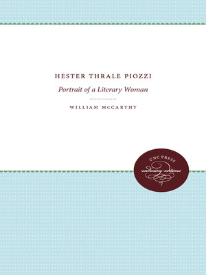 cover image of Hester Thrale Piozzi
